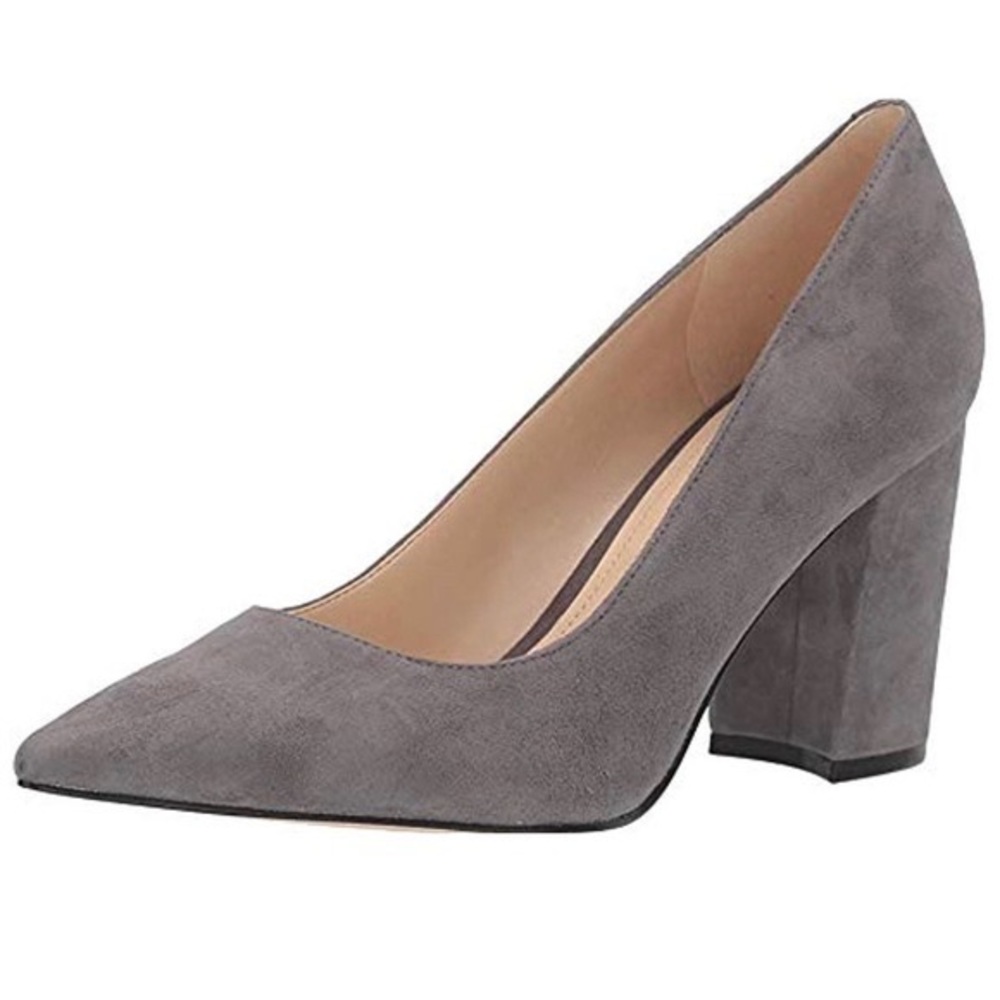 Nine West Cara Pump in Suede Gray Size 7.5